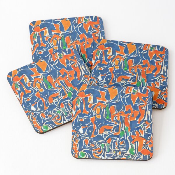 Item preview, Orange and Blue Matisse Inspired Figures designed and sold by bryanchvzz.