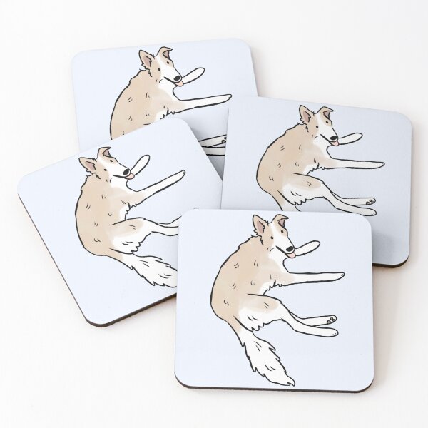 Item preview, Silken windhound dog cute illustration designed and sold by Yarafantasyart.