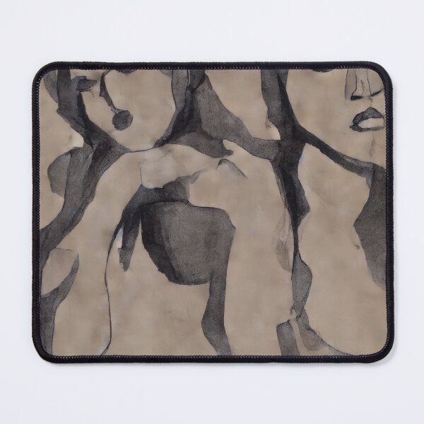 Item preview, Woman Figures Dark Black Lines on Cream Background designed and sold by bryanchvzz.