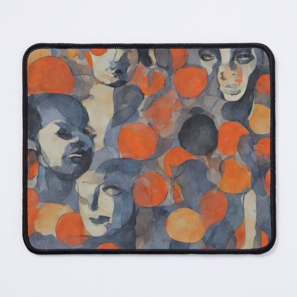 Item preview, Blue Tone Face Figures with Oranges designed and sold by bryanchvzz.