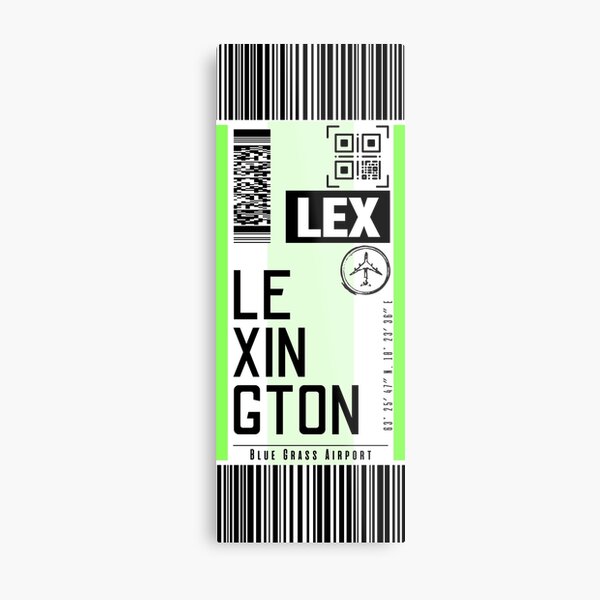 LOUISVILLE SDF classic luggage tag flight stickers Metal Print