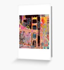 Chinatown, San Francisco, digital art Greeting Card