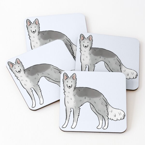 Item preview, Silken windhound dog cute illustration designed and sold by Yarafantasyart.