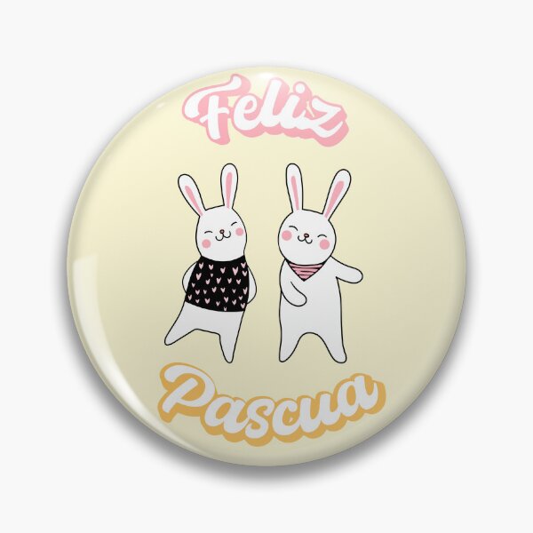 Item preview, Feliz Pascua Happy Easter Spanish text - dancing bunnies - lady bunny - easter for kids designed and sold by ALLURE-minimal.