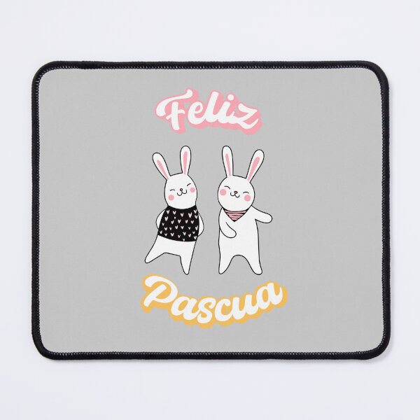 Item preview, Feliz Pascua Happy Easter Spanish text - dancing bunnies - lady bunny - easter for kids designed and sold by ALLURE-minimal.