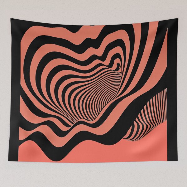 Item preview, Heart shaped wavy lines designed and sold by AnnabellaRh.