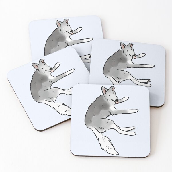 Item preview, Silken windhound dog cute illustration designed and sold by Yarafantasyart.
