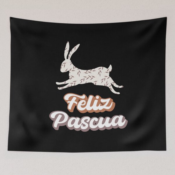 Item preview, Feliz Pascua Happy Easter Spanish text designed and sold by ALLURE-minimal.