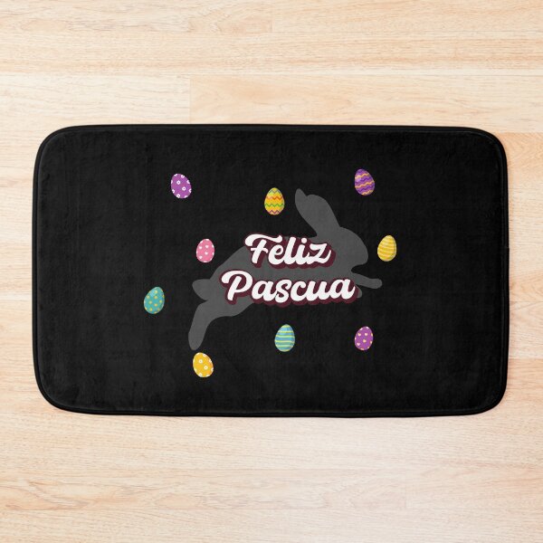Item preview, Feliz Pascua Happy Easter Spanish text - running easter bunny - hip hop bunny designed and sold by ALLURE-minimal.