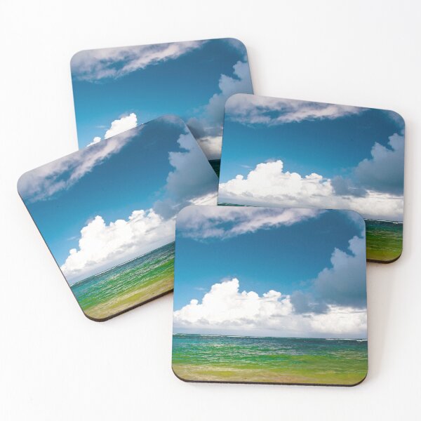 Item preview, Green Seascape,Cumulus Clouds Over Deep Blue Sky designed and sold by Brian Shaw.