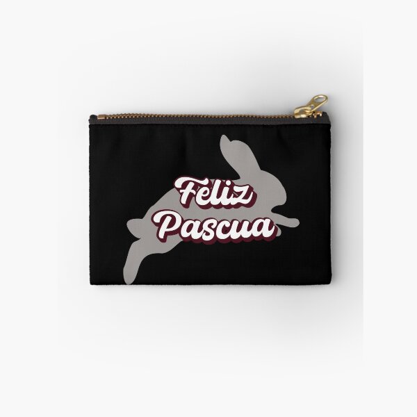 Item preview, Feliz Pascua Happy Easter Spanish text - running easter bunny - hip hop bunny designed and sold by ALLURE-minimal.