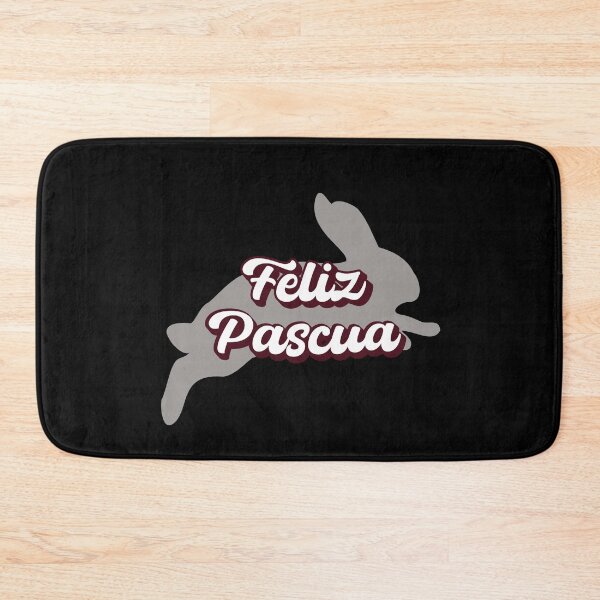 Item preview, Feliz Pascua Happy Easter Spanish text - running easter bunny - hip hop bunny designed and sold by ALLURE-minimal.