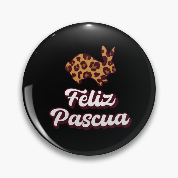 Item preview, Feliz Pascua Happy Easter Spanish text - wild easter bunny designed and sold by ALLURE-minimal.