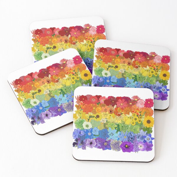 Item preview, Floral Pride Flag - Floral Rainbow designed and sold by Mereileen.