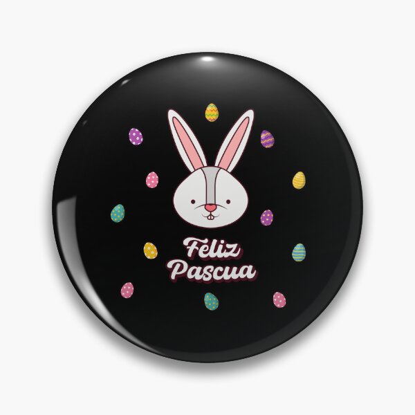 Item preview, Feliz Pascua Happy Easter Spanish text - easter bunny and easter eggs designed and sold by ALLURE-minimal.