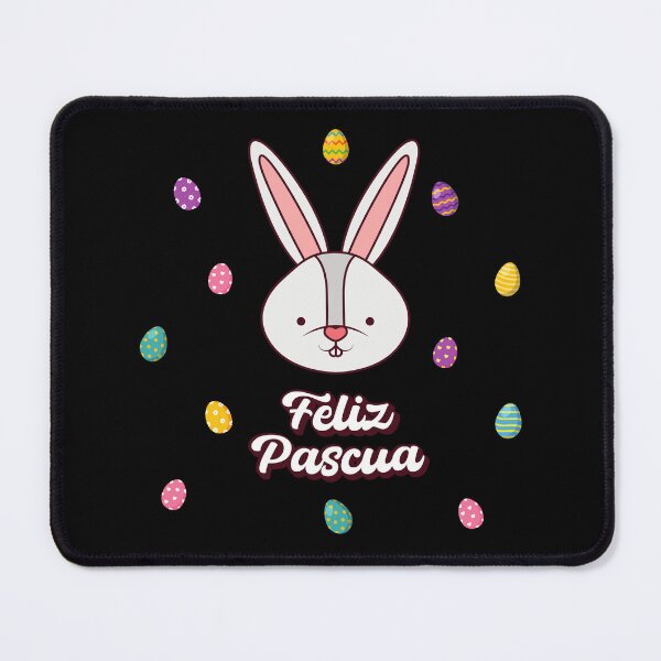 Item preview, Feliz Pascua Happy Easter Spanish text - easter bunny and easter eggs designed and sold by ALLURE-minimal.