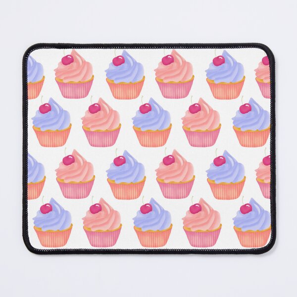 Item preview, Cupcake pattern | Cherry, Pink and Purple Fancy Cupcakes designed and sold by Lindsay Marie Patterns.