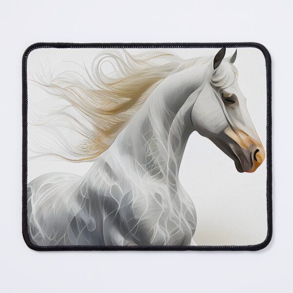 Item preview, Blind White Stallion with golden mane designed and sold by RavnWorX.