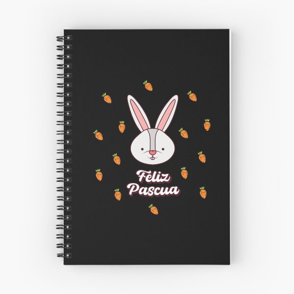Item preview, Feliz Pascua Happy Easter Spanish text - easter bunny and carrots designed and sold by ALLURE-minimal.