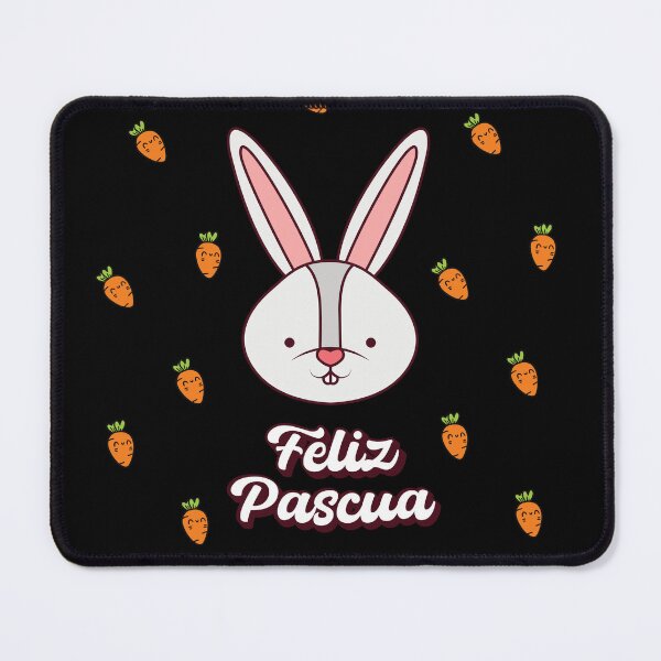 Item preview, Feliz Pascua Happy Easter Spanish text - easter bunny and carrots designed and sold by ALLURE-minimal.