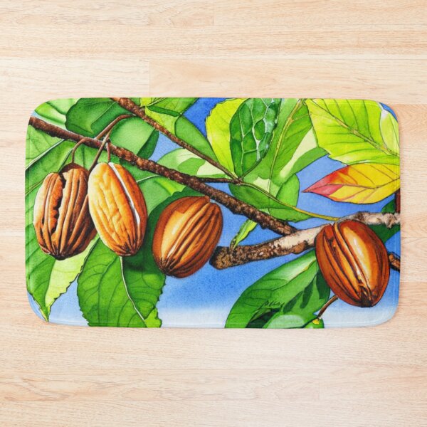 Item preview, Pecans on Branch in Watercolor | Southern Texas Georgia designed and sold by kiliteh.