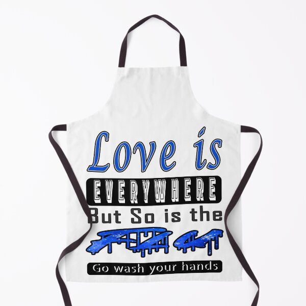 Item preview, Love Is Everywhere but so is the flu (Go wash your hands) | Valentines day designed and sold by ZaqGum.