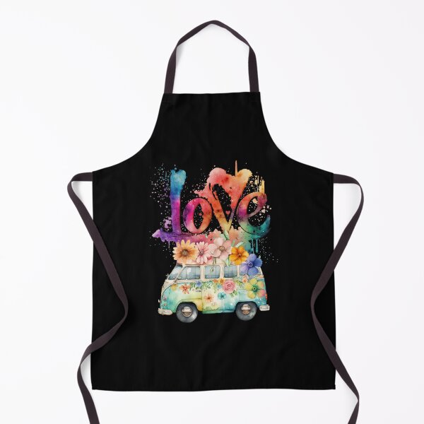 Item preview, Retro Love Floral Van designed and sold by PBJArt.
