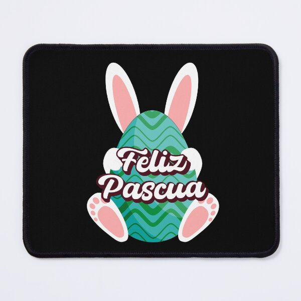 Item preview, Feliz Pascua Happy Easter Spanish text - easter bunny green easter egg designed and sold by ALLURE-minimal.