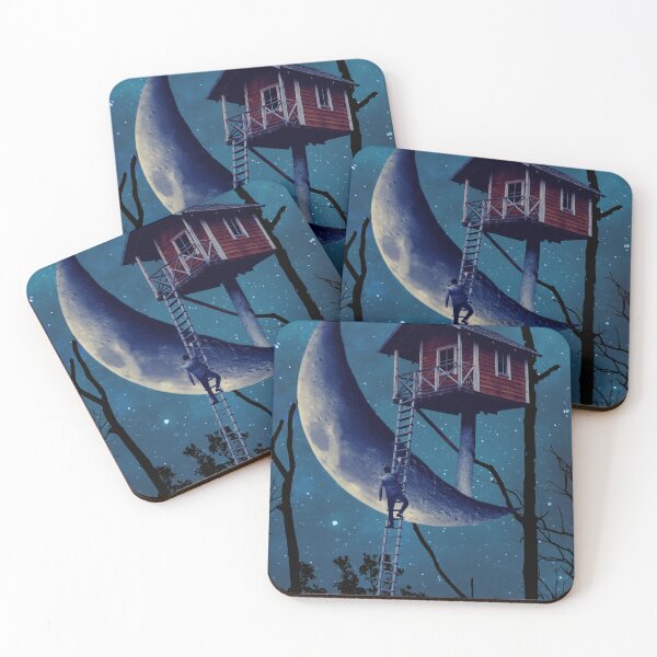 Item preview, Dreaming of a Treehouse on a Crescent Moon designed and sold by Caregiverology.