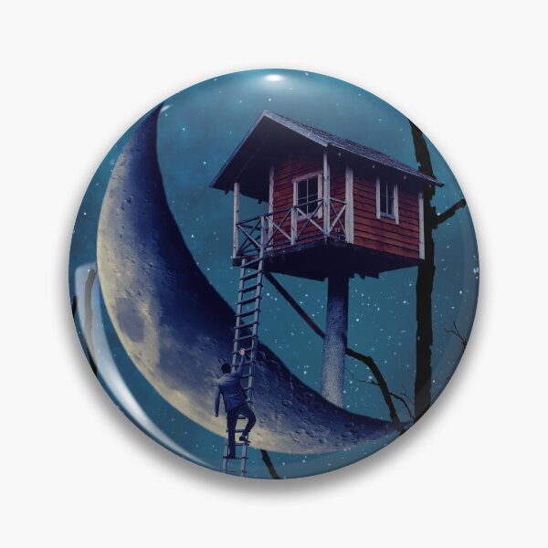 Item preview, Dreaming of a Treehouse on a Crescent Moon designed and sold by Caregiverology.