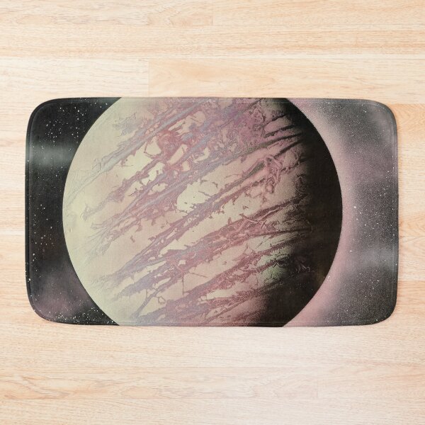Item preview, Spray paint art pink planet designed and sold by WoodRocksArt.