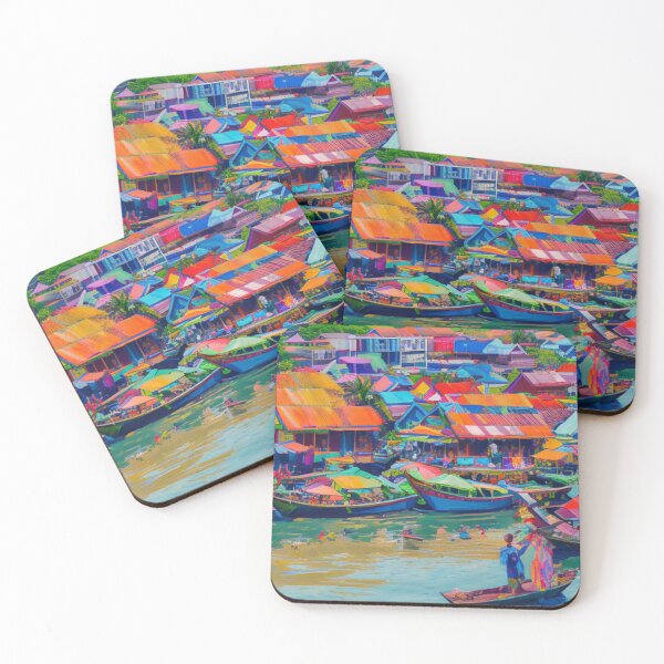 Item preview, Sun-kissed Streets of Thailand - The Liveliness of the Coastal Village designed and sold by WBP Mart.