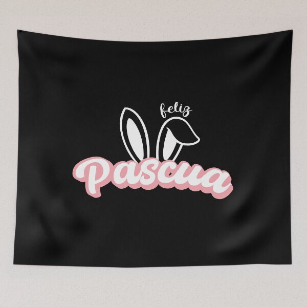 Item preview, Feliz Pascua Happy Easter Spanish text - conejos de pascua - easter bunny designed and sold by ALLURE-minimal.