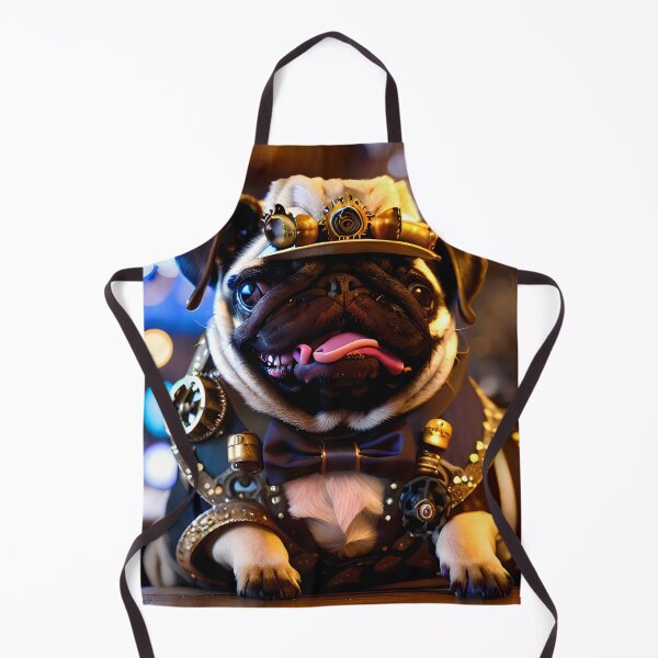 Aperçu de l'œuvre Carlin drôle en tenue steampunk. créée et vendue par ArtCreator2023.