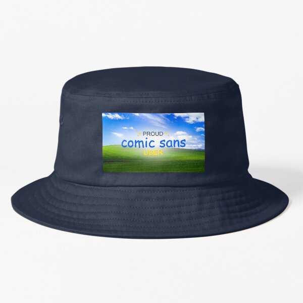 Vista previa del artículo con la obra «Orgulloso usuario de Comic Sans», diseñado y vendido por estela-design.