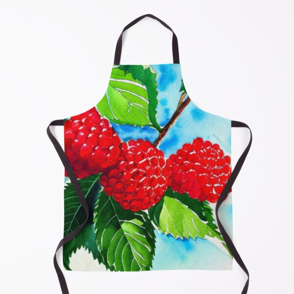 Item preview, Red Rasperries on Branch with Leaves designed and sold by kiliteh.