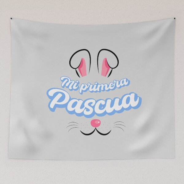 Item preview, Mi primera Pascua My first Easter Spanish text - easter baby boy easter newborn designed and sold by ALLURE-minimal.