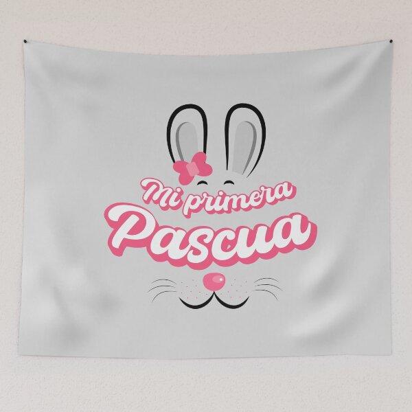 Item preview, Mi primera Pascua My first Easter Spanish text - easter baby girl easter newborn designed and sold by ALLURE-minimal.