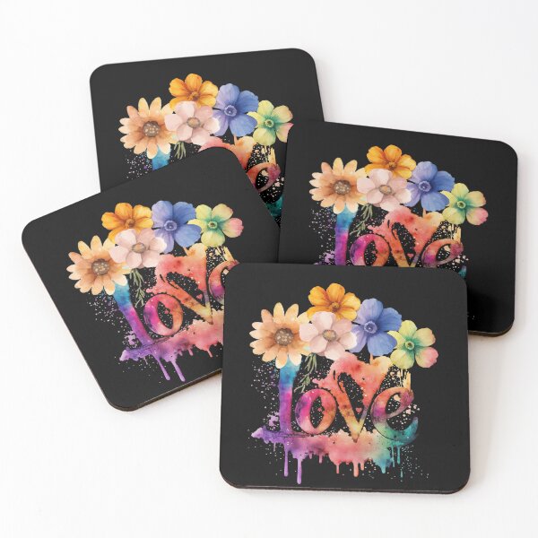 Item preview, Retro Love and Flowers designed and sold by PBJArt.