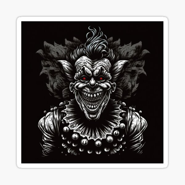 goblin demon devil clown troll ork ugly big lips m' Sticker