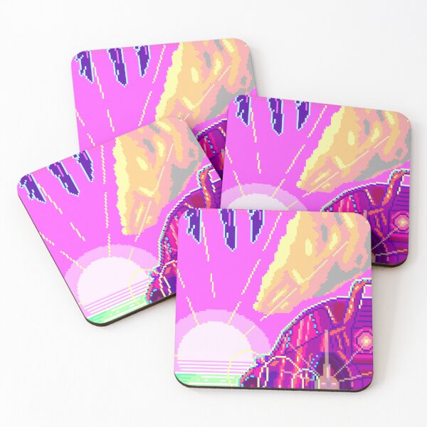 Item preview, Retrowave car sunrise designed and sold by goleafi.