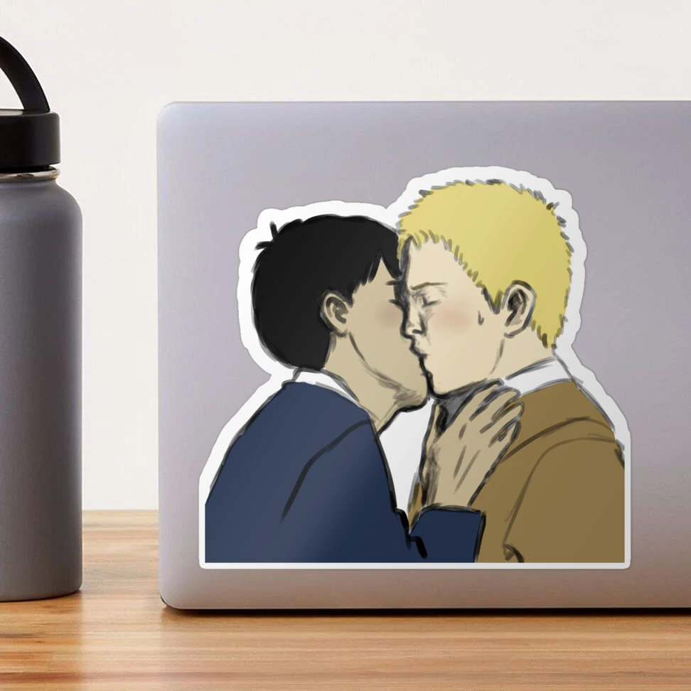 Reiner and Bertholdt kiss | Sticker