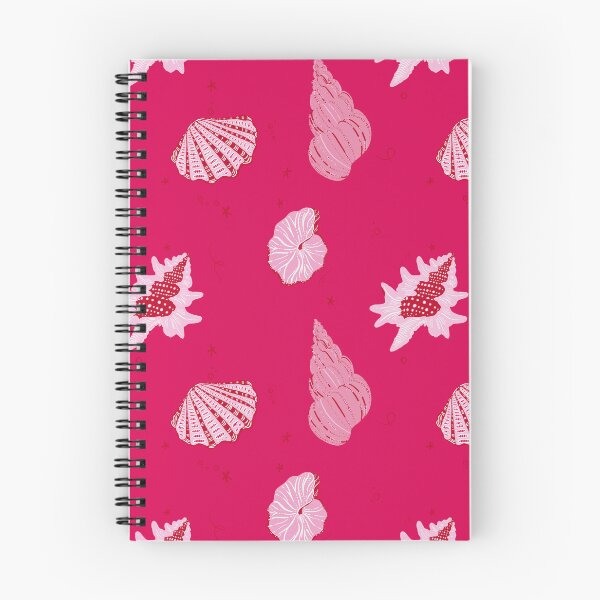 Item preview, brilliant pink seashell pattern designed and sold by freeinthelines.