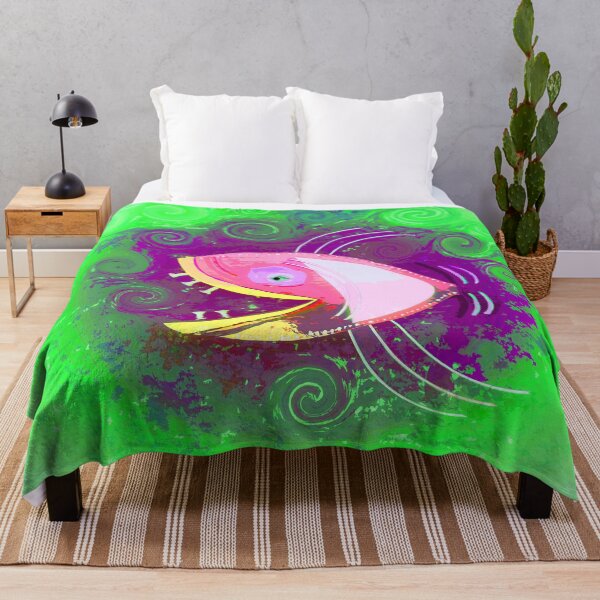 Item preview, Boho Fish Home Décor or Art Bohemian Vibes Hippie Style 2 of 2  designed and sold by Beachy.