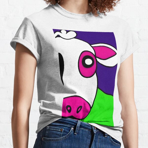 Udderly Colorful Bovine Beauty Classic T-Shirt