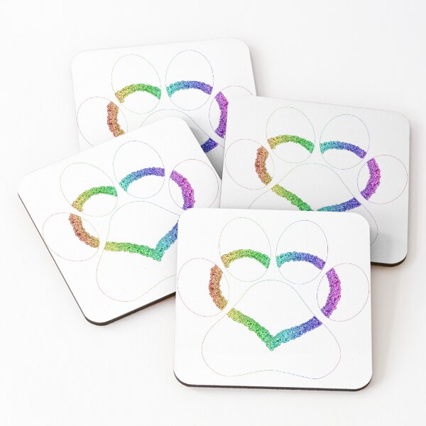 Item preview, KITTY LOVE RAINBOW HEART White designed and sold by SHOP HAWAII.