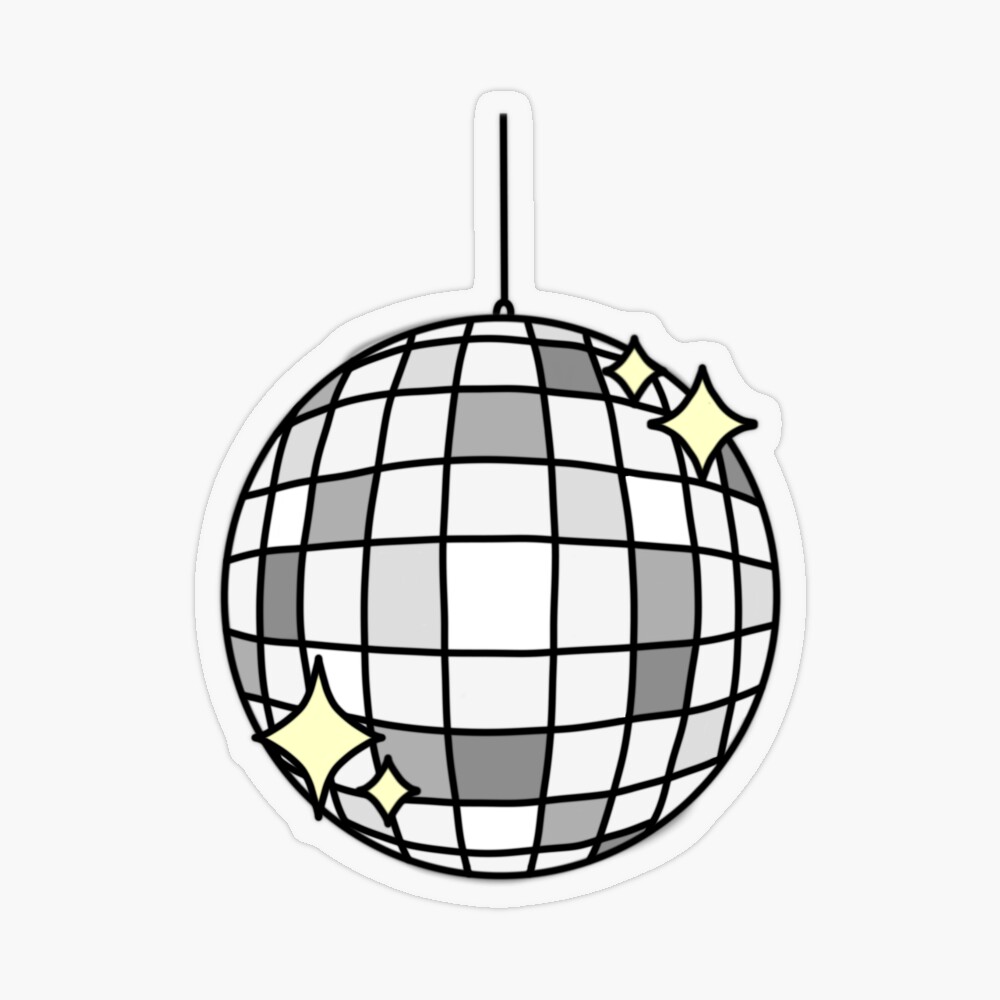 Tan Disco Ball | Sticker