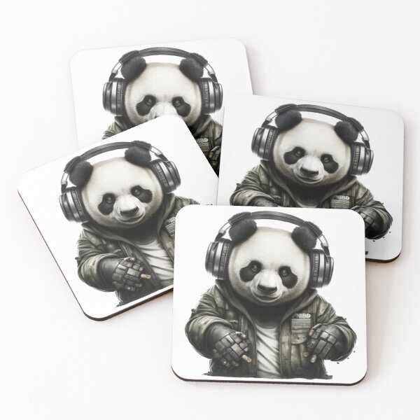 Item preview, Gang member panda listening to music  designed and sold by AZAZEL54.