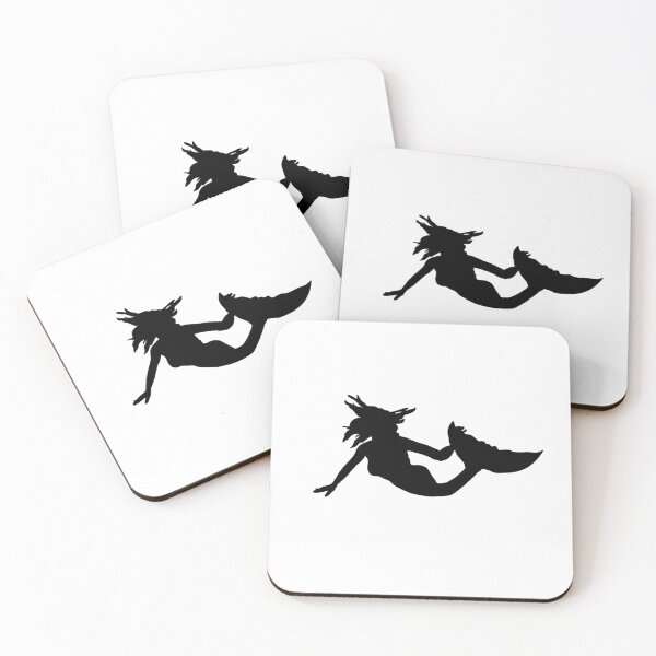 Item preview, Swimming mermaid silhouette  designed and sold by and-then-some.