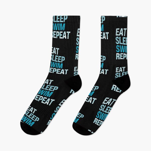 Item preview, Eat sleep swim repeat - swimming life designed and sold by EvergreenWhimsy.
